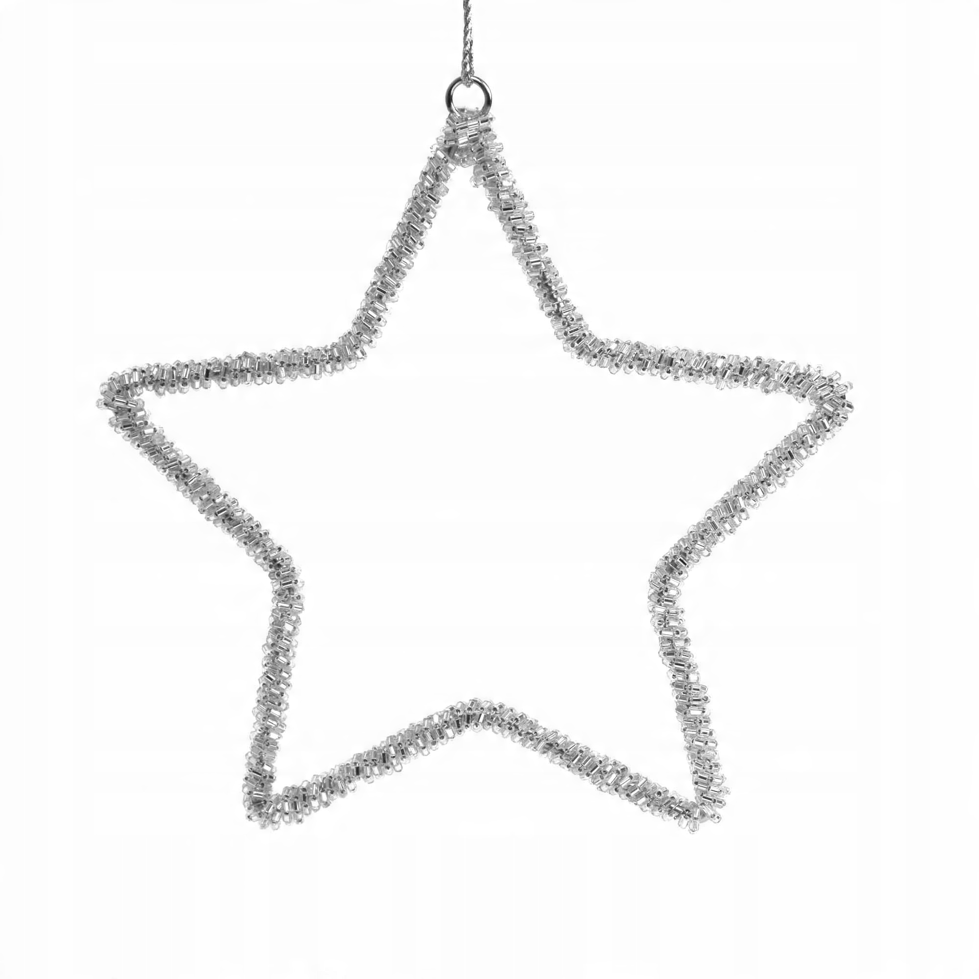

Zawieszka świąteczna Gwiazdka srebrna, 16 cm