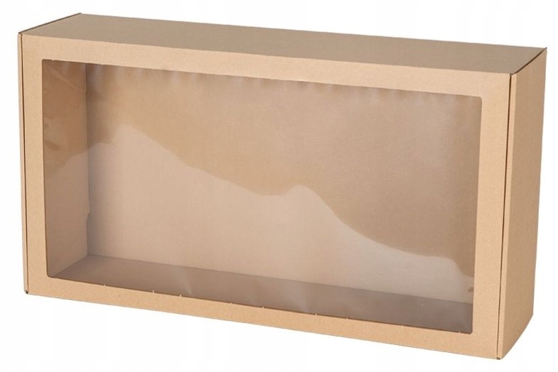 Pudełko z Okienkiem 55x30x15 Pudełko Prezentowe Karton Fasonowy