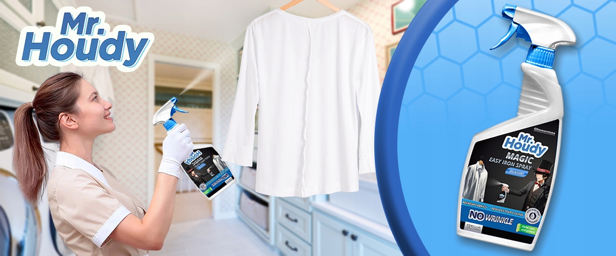 IRON SPRAY ŻELAZKO W SPRAYU PŁYN PRASUJĄCY PRASUJE SZYBKO I NIE PLAMI 750ml Marka Glimmerstone