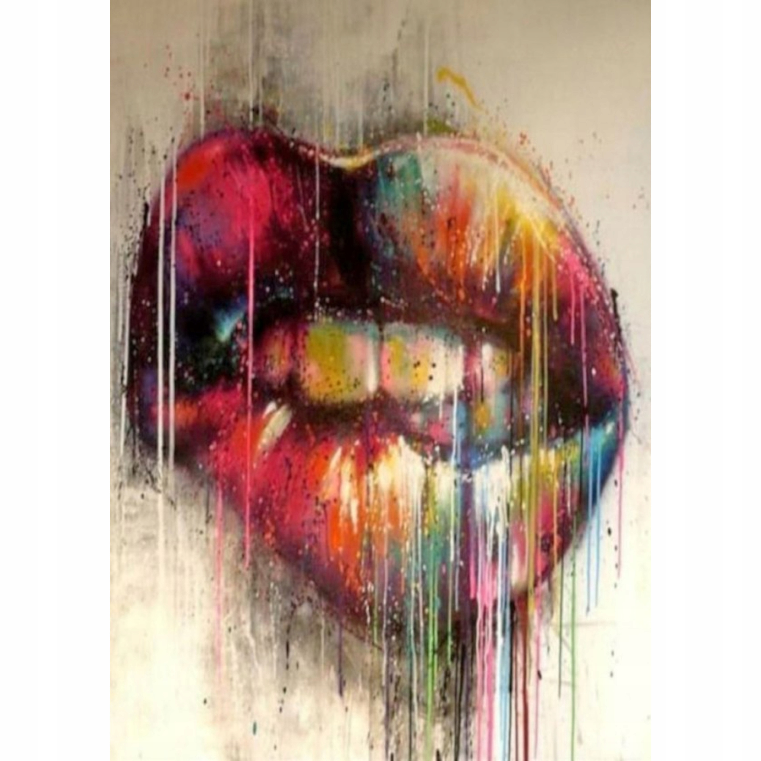 Výšivka Diamantový Obraz 5D Mozaika Diamantová- Ústa Typ II, Vel.. 40X50 CM