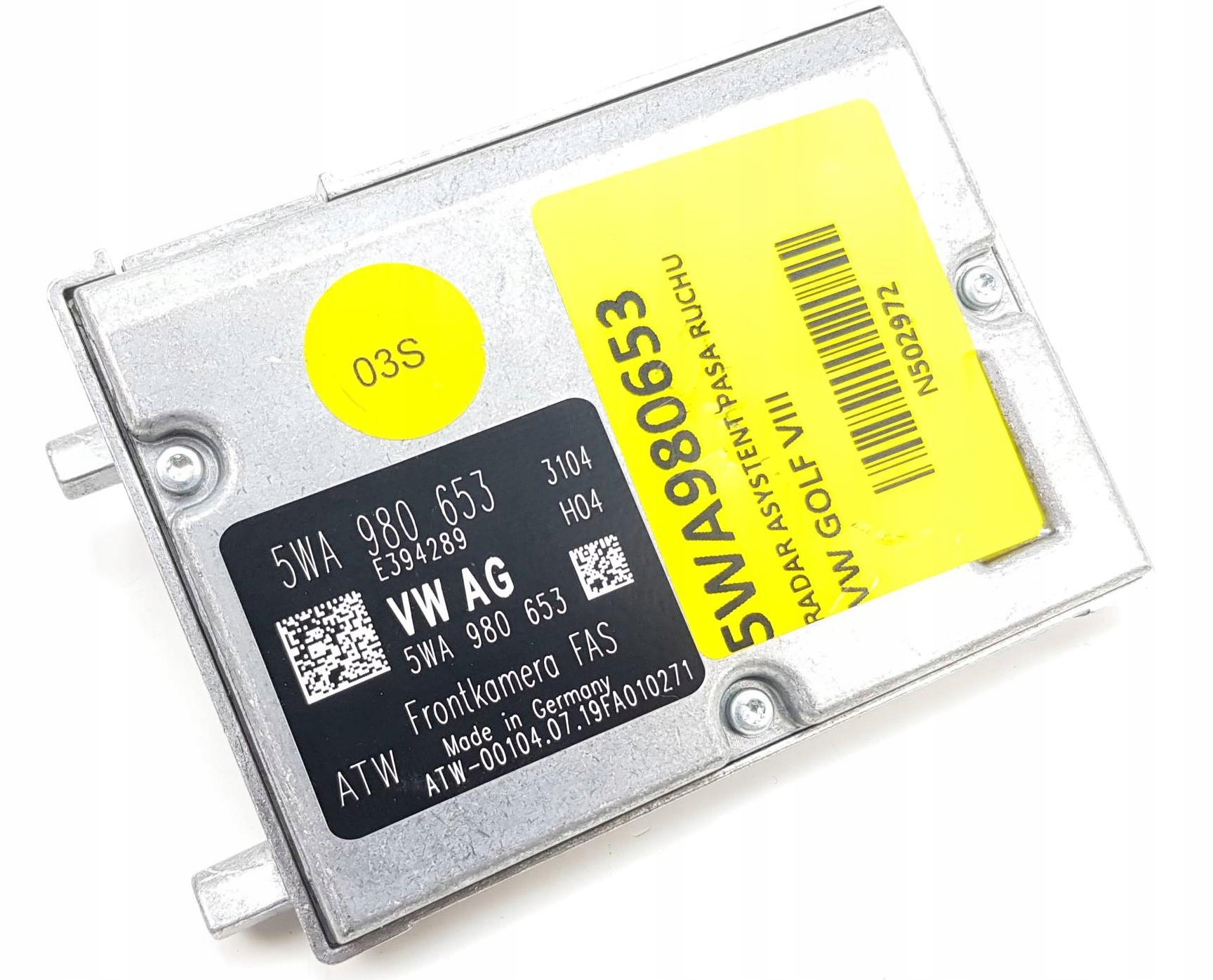 RADAR ASYSTENT PASA RUCHU VW GOLF 8 VIII 5WA980653 Weight with packaging 1 kg