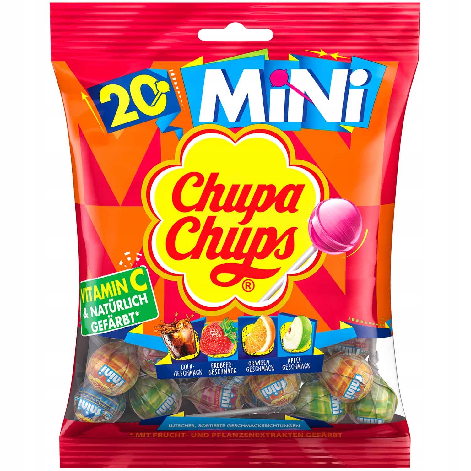 Chupa Chups Lizaki Mini z Witaminą C 20 szt. — 4