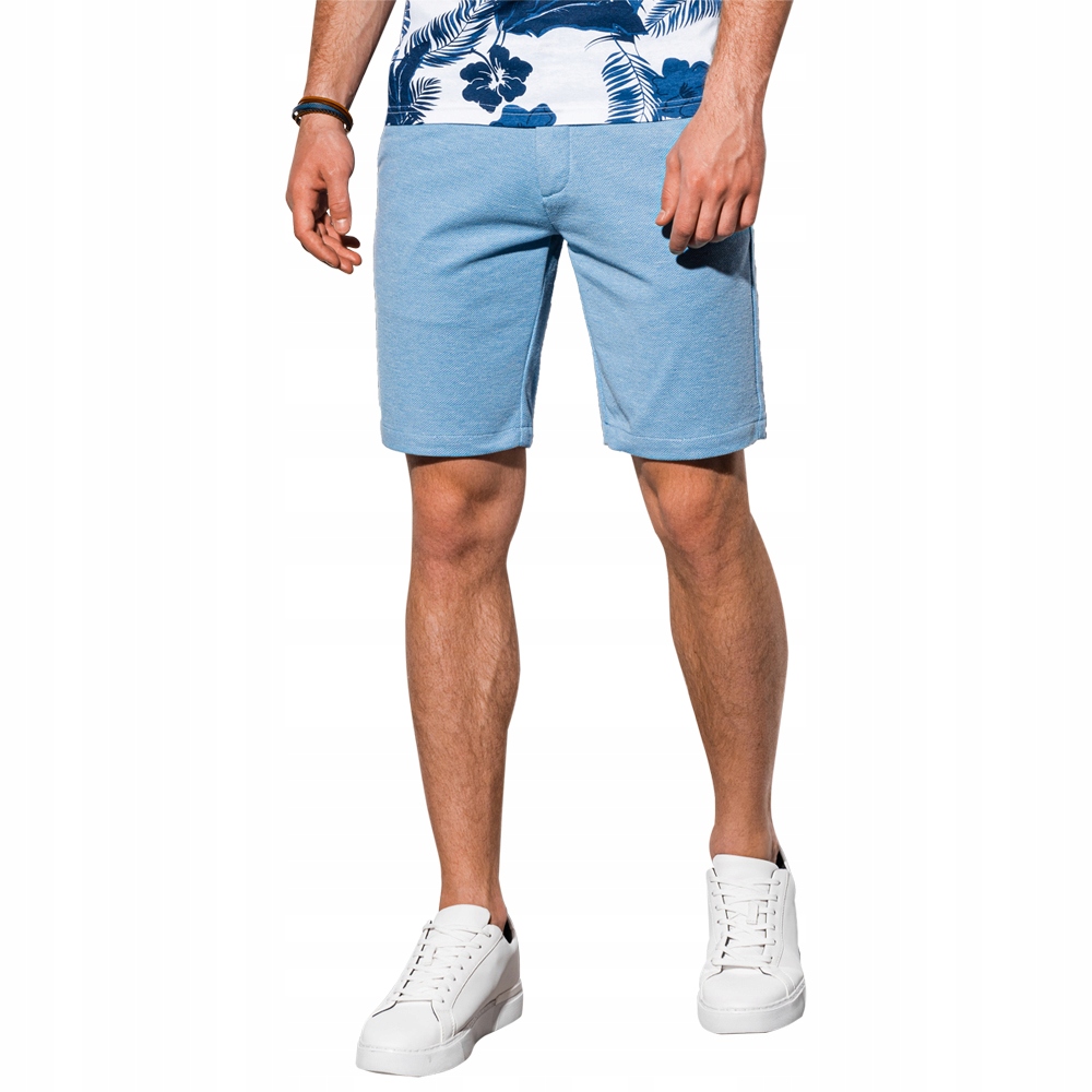 

Krótkie spodenki męskie casual W224 błękitne XXL