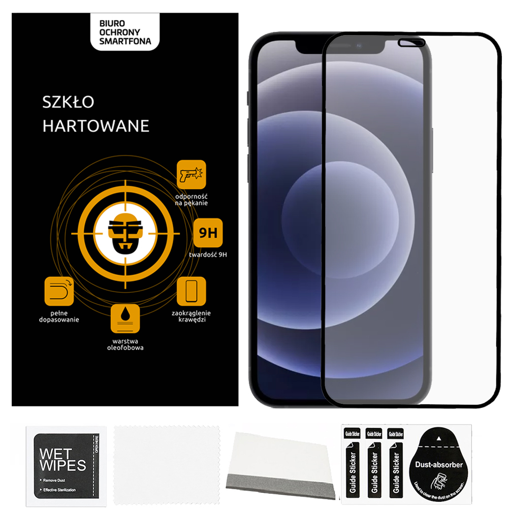 

Szkło hartowane do Iphone X Cały Ekran 9H Bos