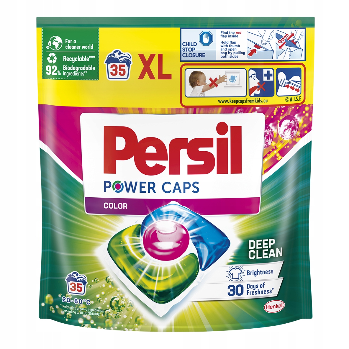 Persil Power Caps color оригинальные капсулы для стирки цвета 35 шт