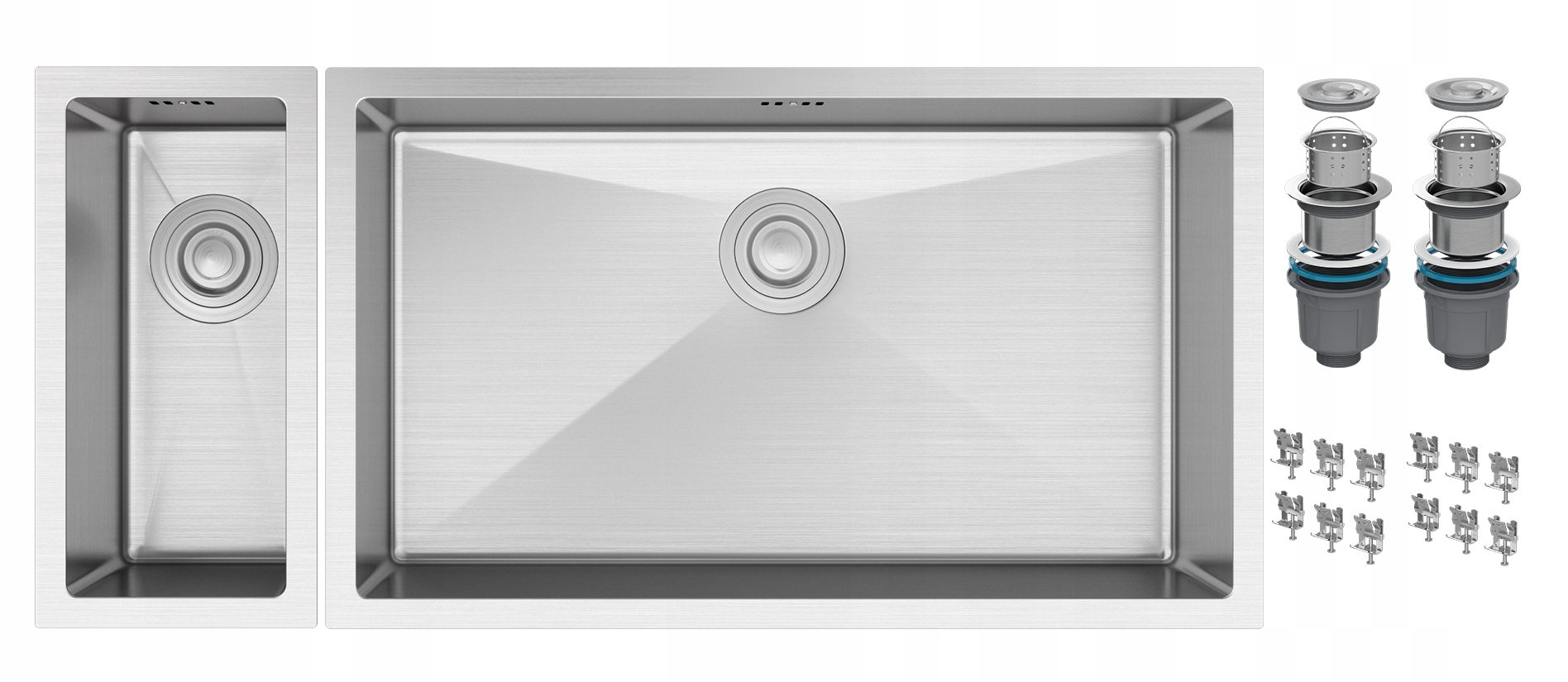 Veľký Oceľový Drez S Jednou A Pol Komorou BARI2274