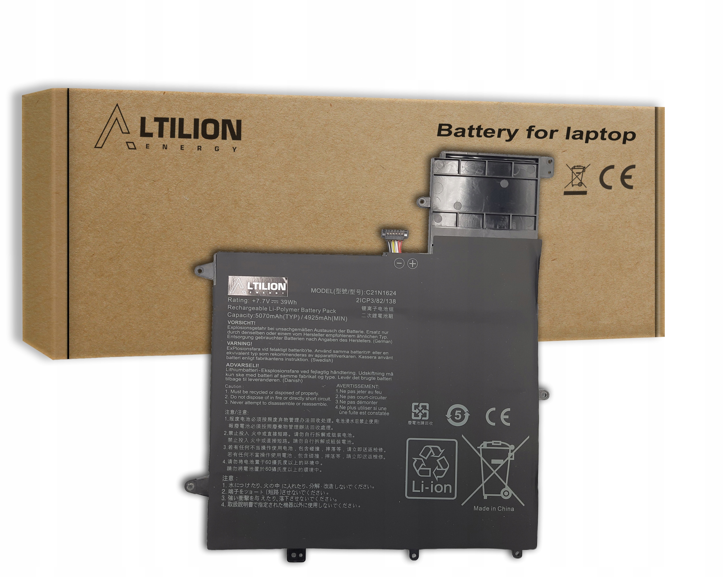 Baterie Altilion Energy C21N1624 je kompatibilní s Asusem