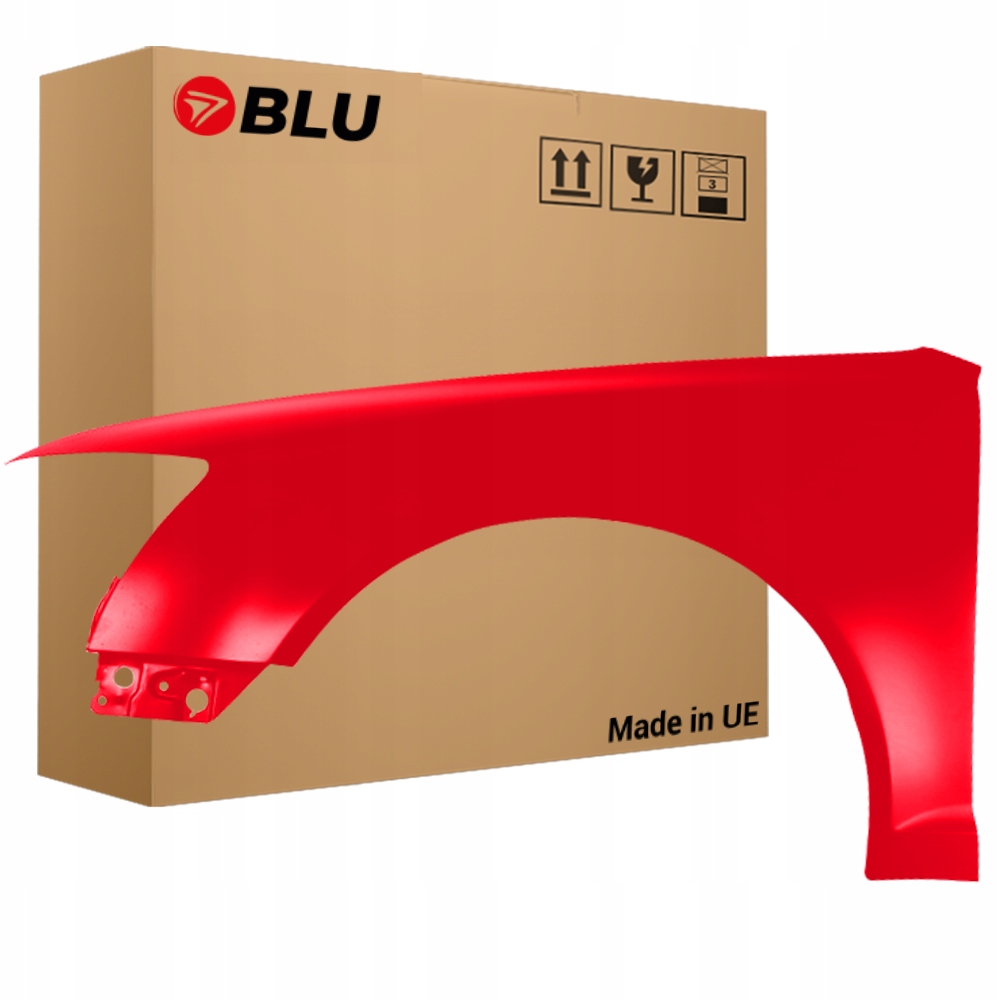 Blu Blatník Audi A6 C6 Lift LZ3M levý červený 08-11 přední MisanoRot