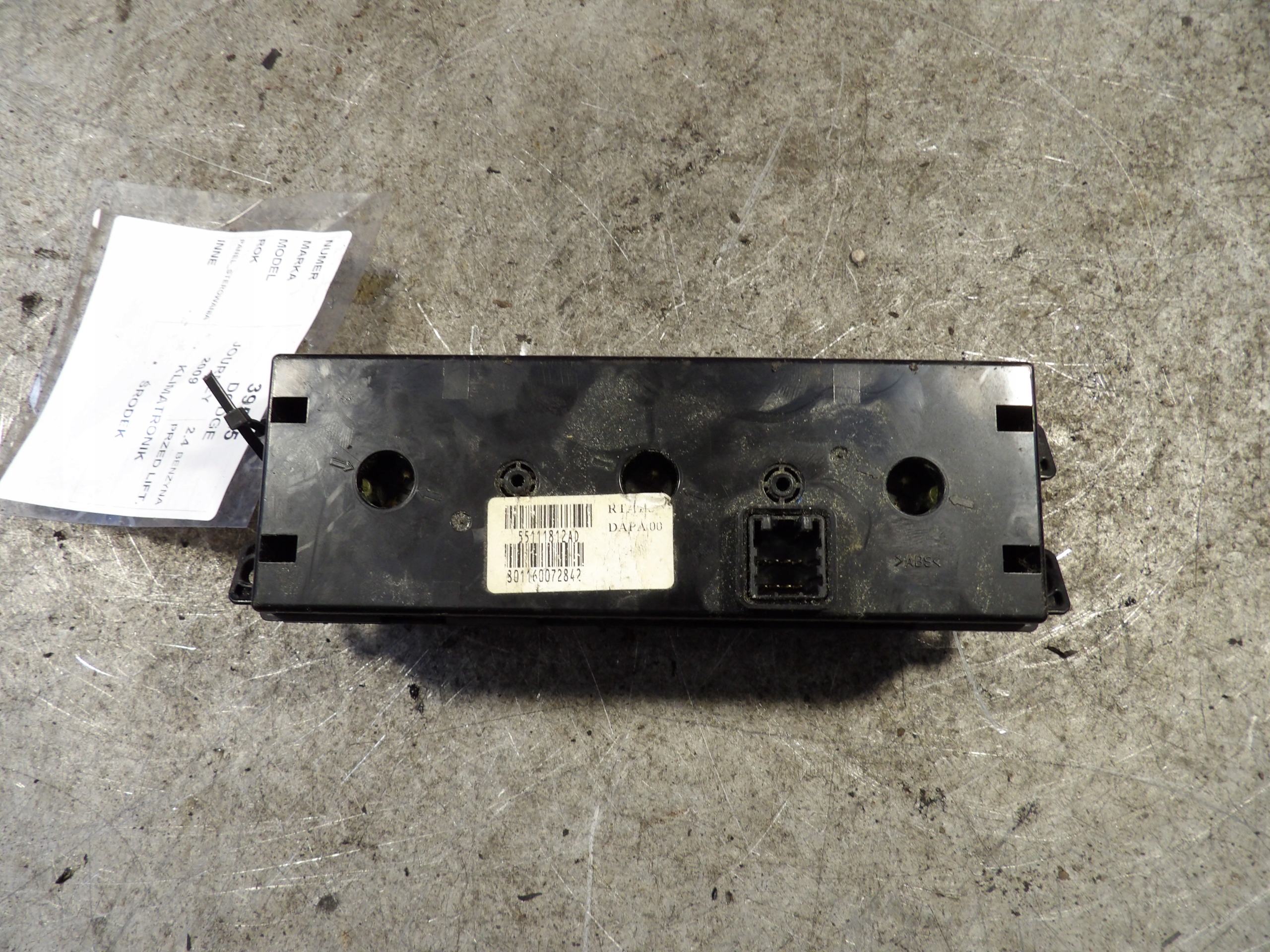 Dodge Journey panel klími, klimatizaci 55111812AD