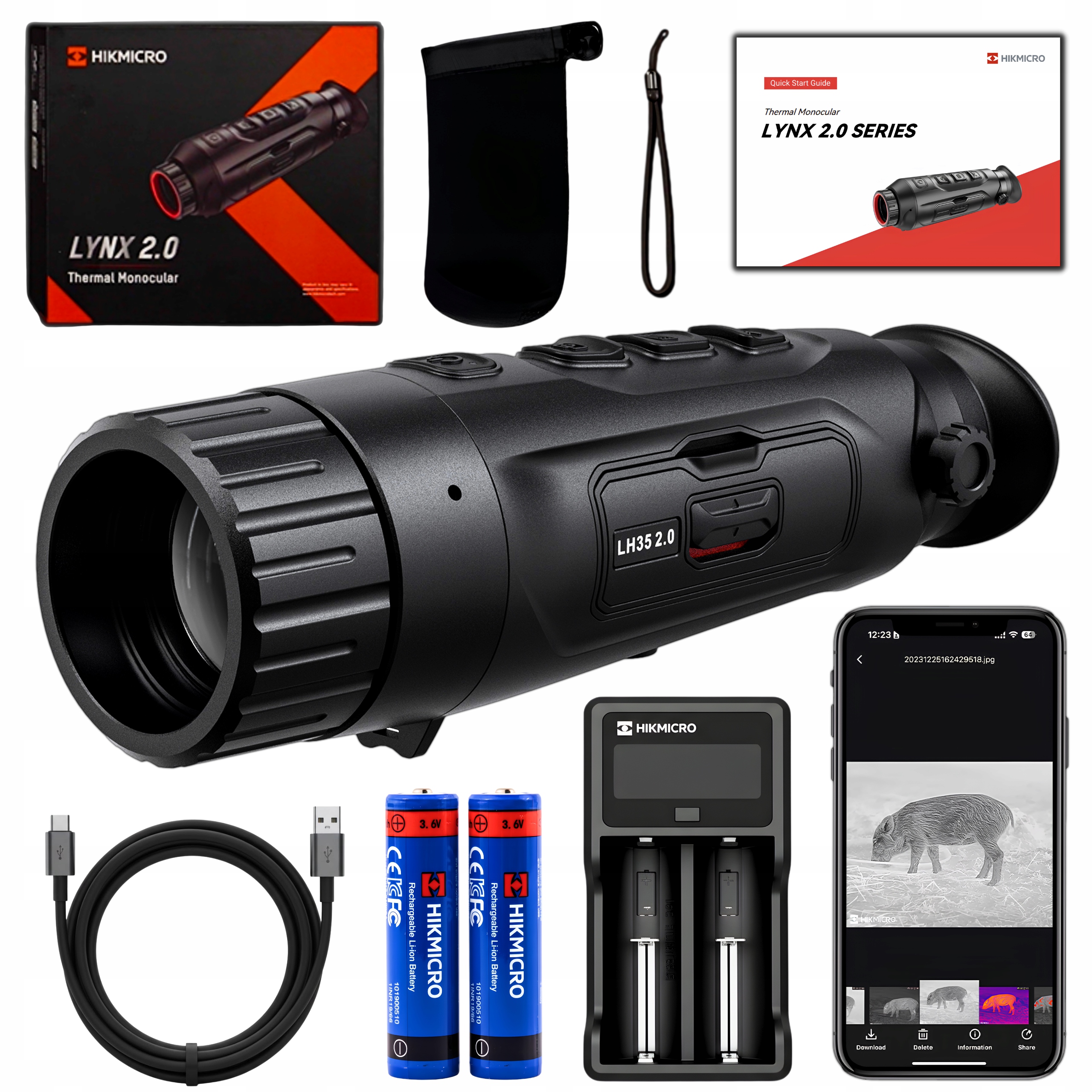 Termovizní kamera Termovizní monokulár Hikmicro Lynx Pro LH35 2.0 V2