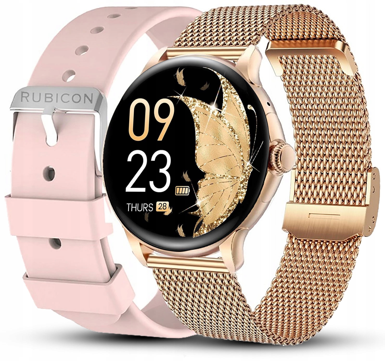 Dámské hodinky Chytré Hodinky Rubicon Amoled 1.43 Palců s Hovory, vlastní ciferníky