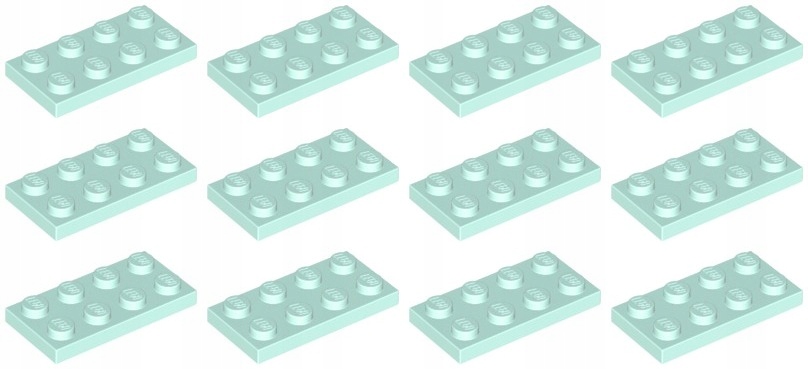 

Lego 3020 Płytka 2x4 light aqua Nowa (15g) 12 szt