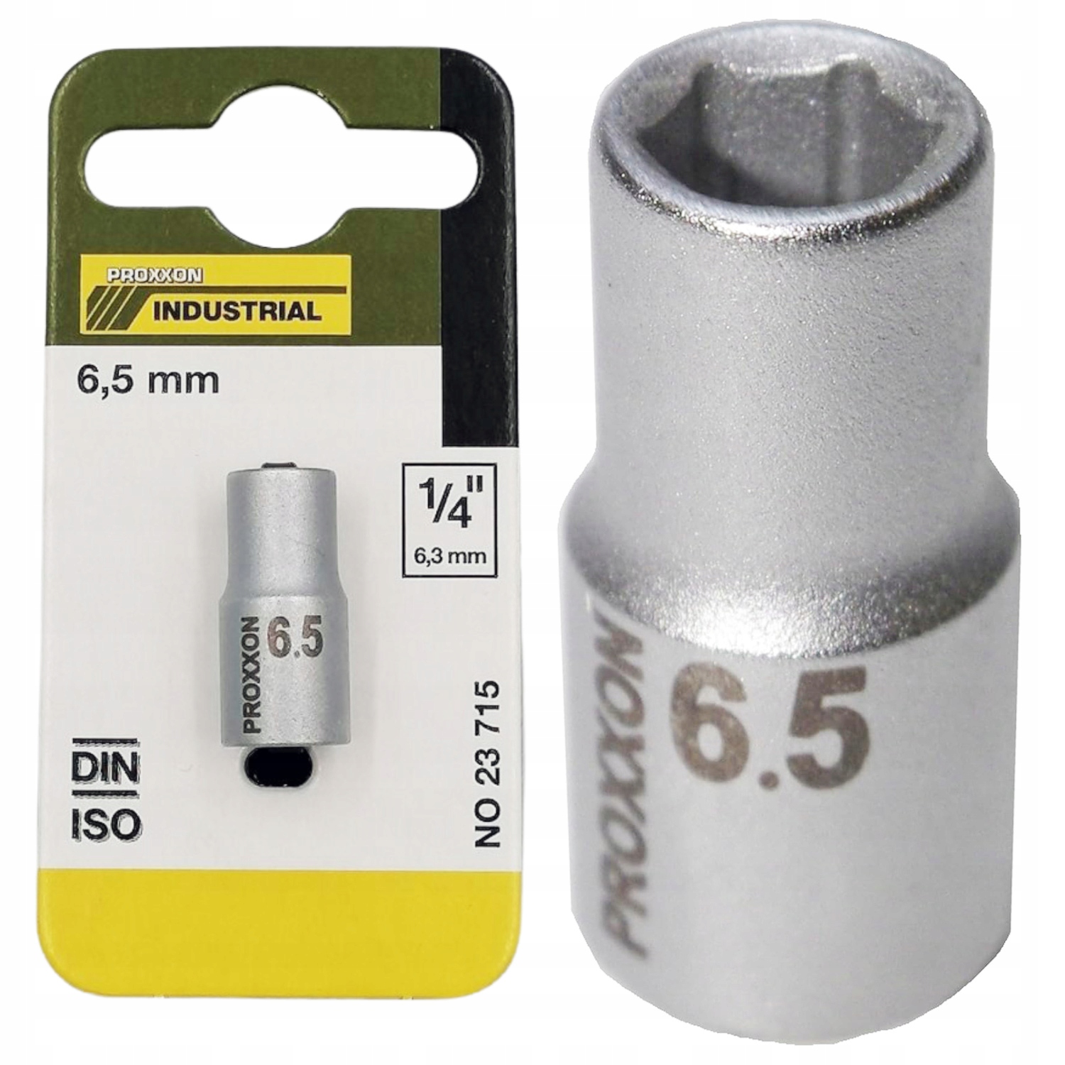Proxxon Nasadka 6,5mm 1/4 długa klucz nasadowy głęboka profesjonalna 23715-Zdjęcie-0