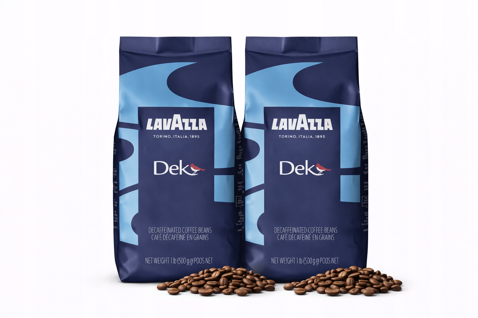 Levně Káva zrnková, bez kofeinu Lavazza Dek 500 g, plná chuť, espresso