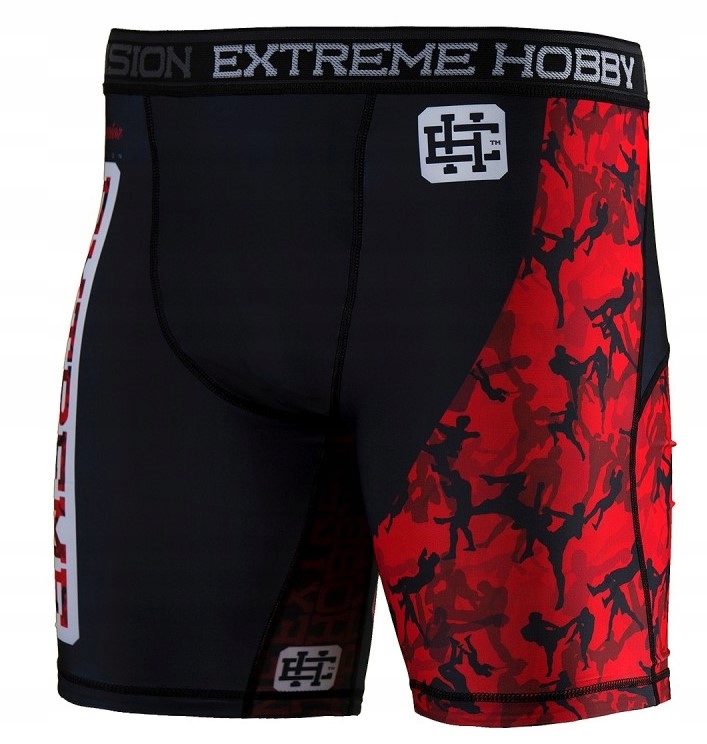 Extreme Hobby Spodenki Kompresyjne Vale Tudo Red Warrior M