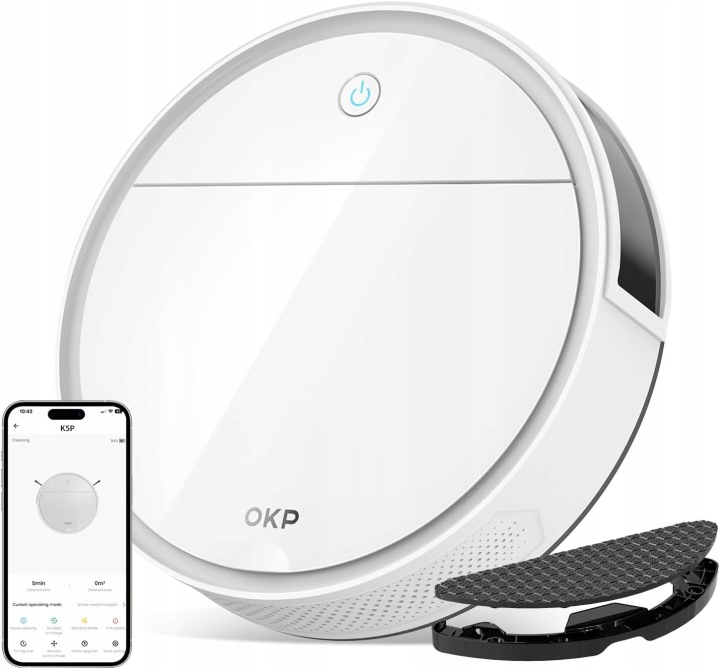 Robotický Vysávač So Stanicou, Bezdrôtový Vysávač Okp K5 Pro