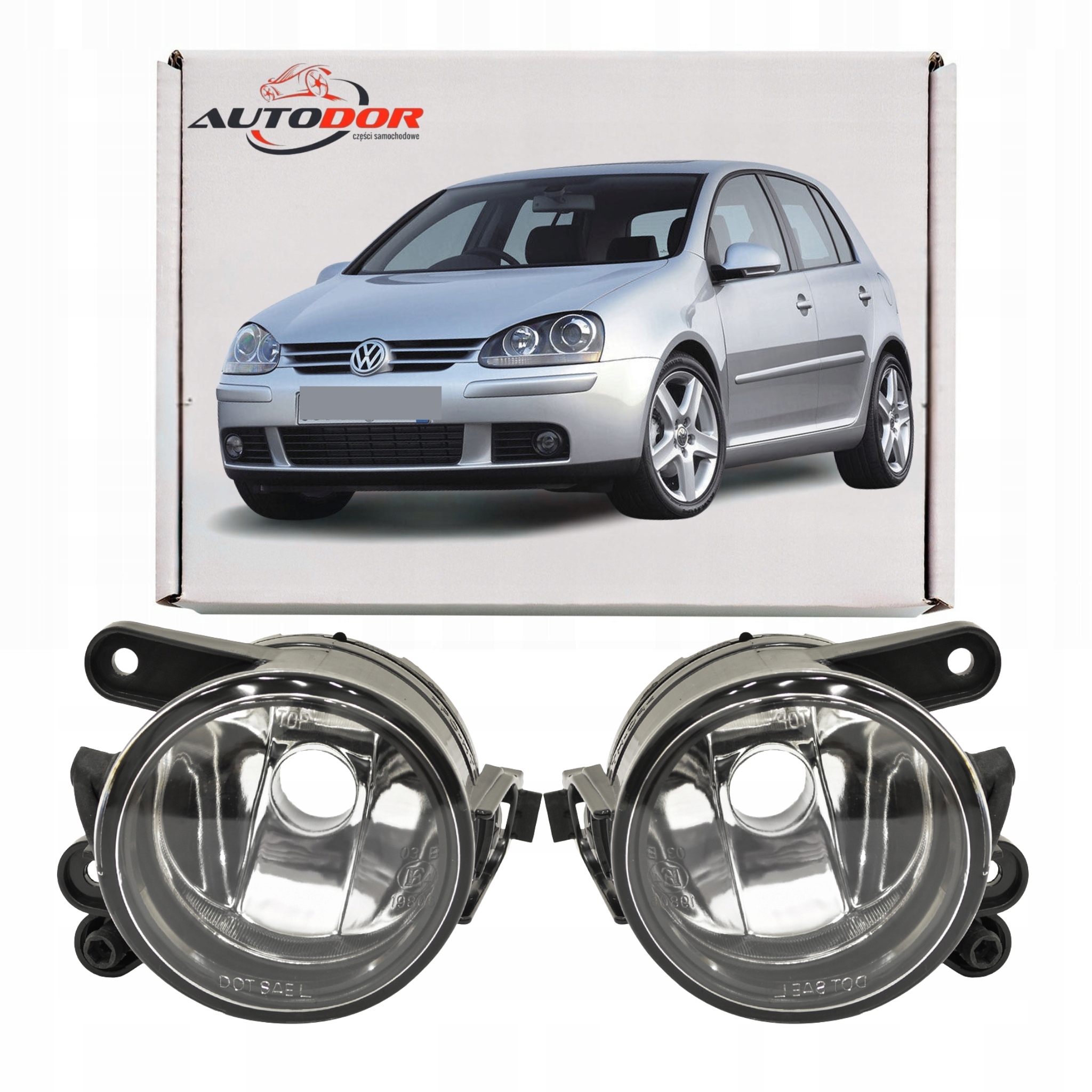 Vw Golf 5 V 1K 1K0 2003-2009 Hatchback Halogeny Lampy Pmg Pravá Levá Sada