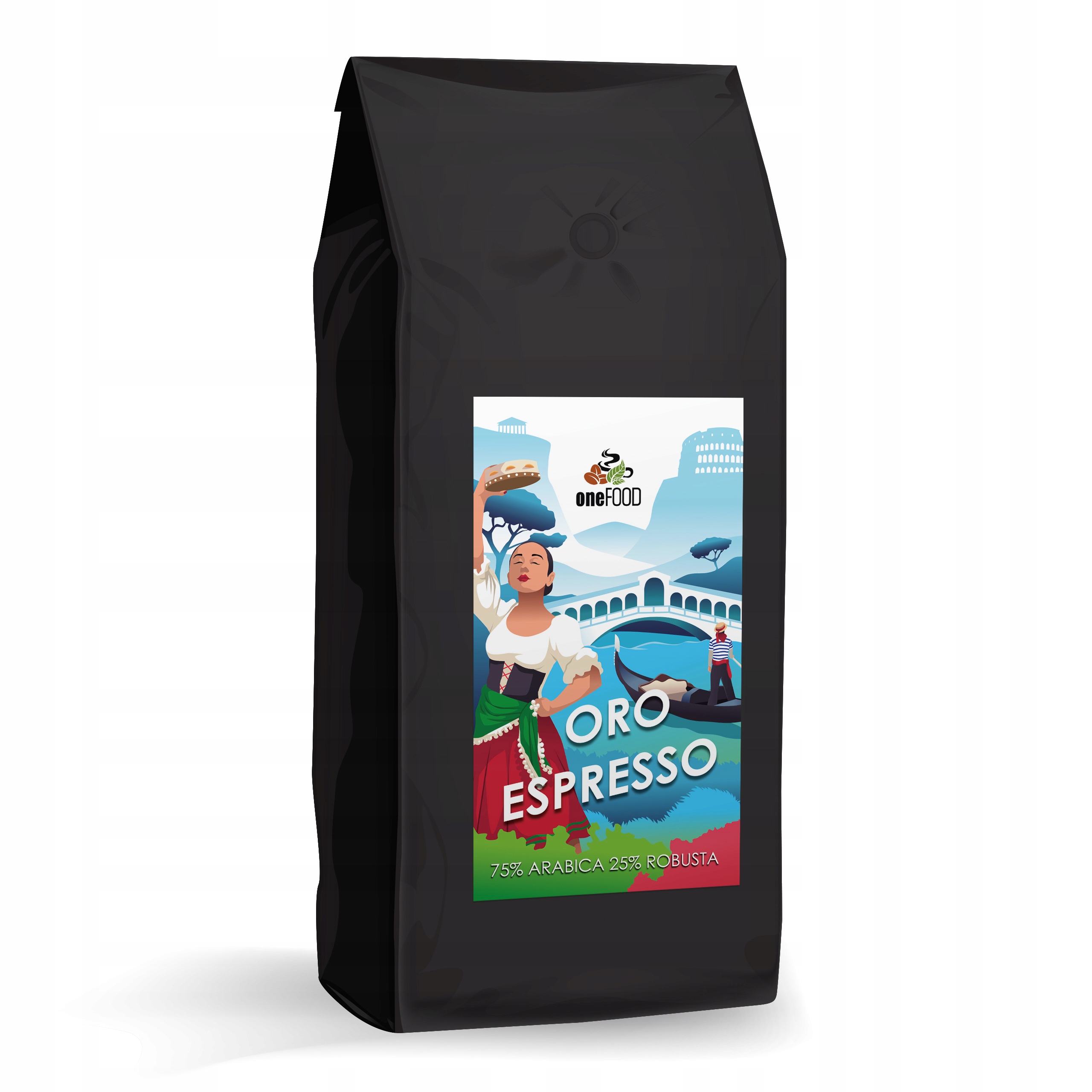 Levně Káva Oro Espresso 1kg zrno 75%Arabica 25%Robusta