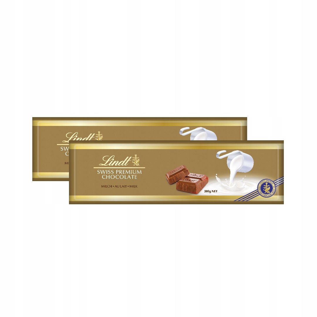 na imieniny Zestaw Lindt Swiss Gold czekolada mleczna 300g x2