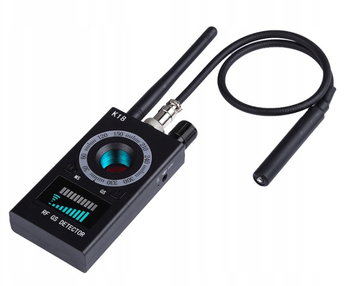 WYKRYWACZ PODSŁUCHÓW I KAMER GSM GPS UKRYTYCH LOKALIZATORÓW DETEKTOR WIFI Częstotliwość 6500 MHz