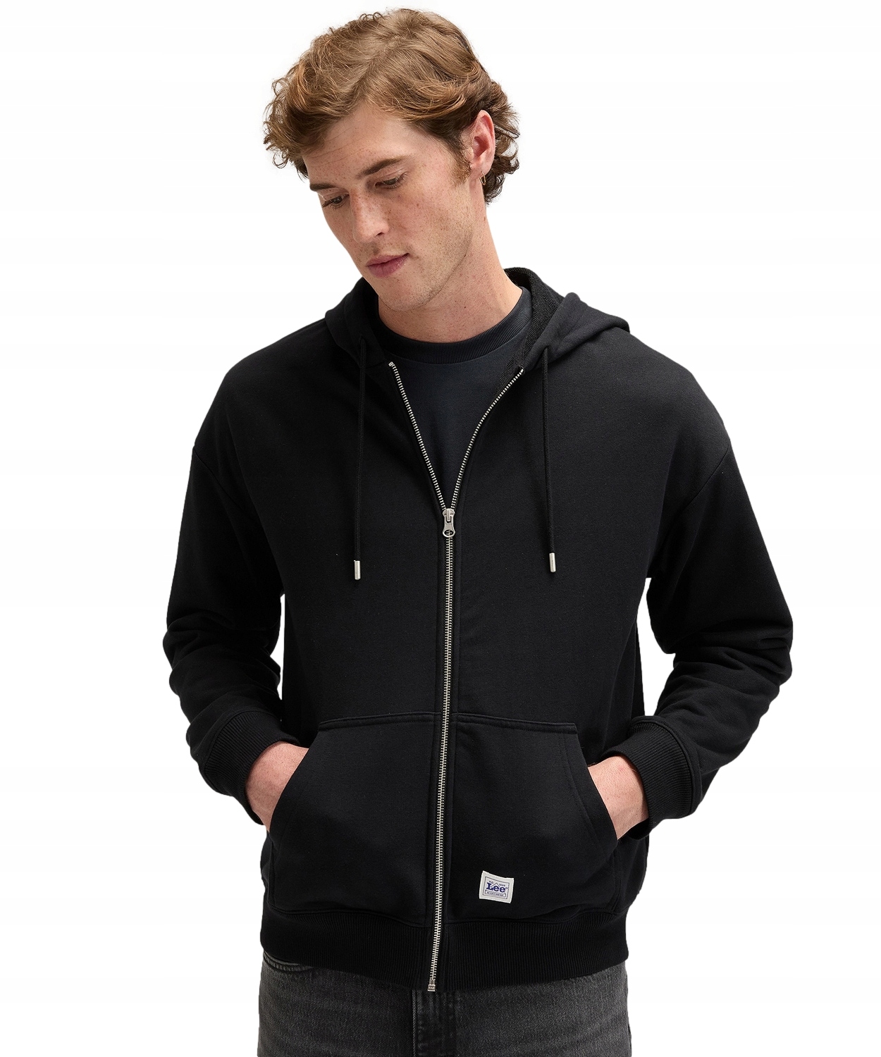 Mikina Lee Workwear Full Zip Hoodie 112378764 Černá L