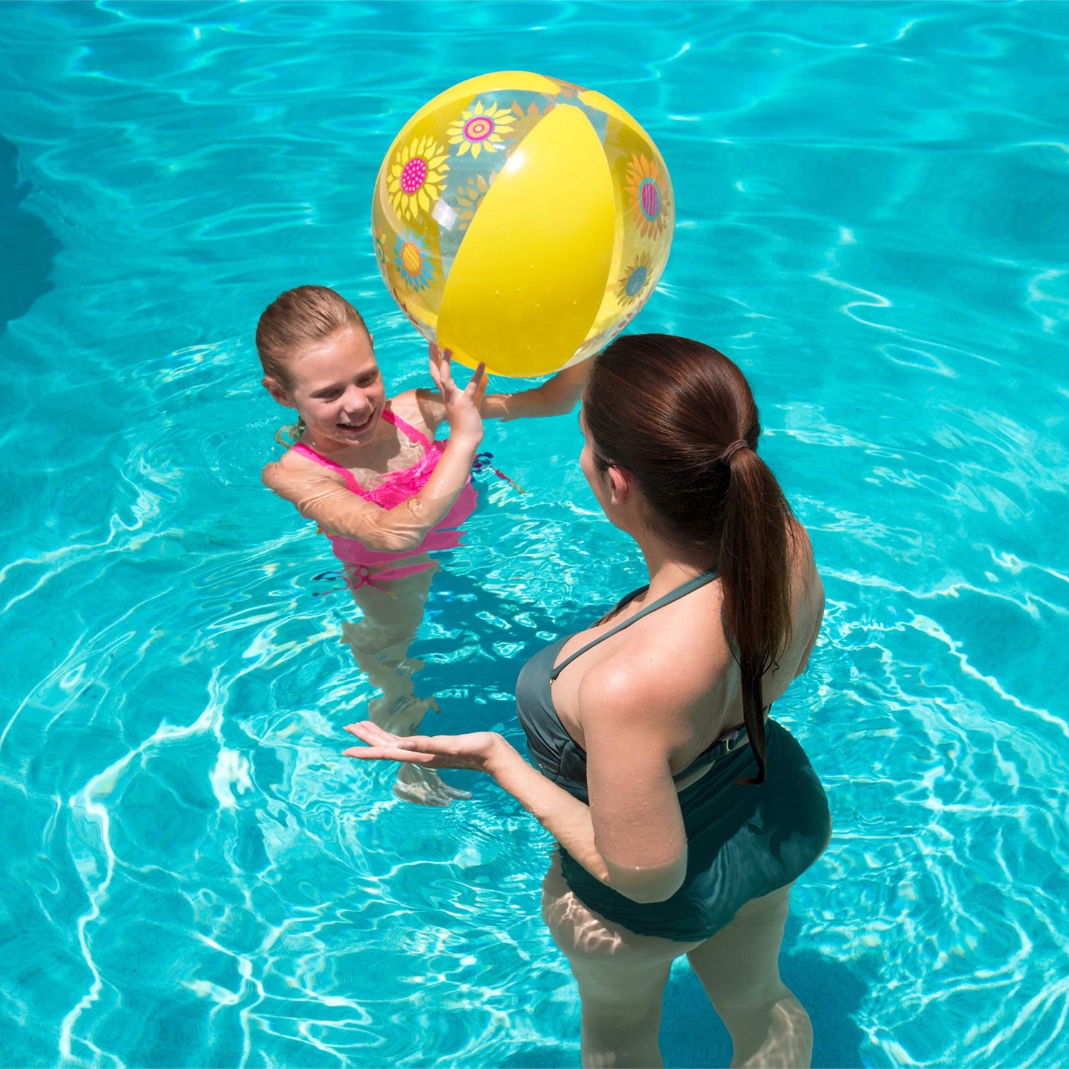 DUŻA PIŁKA PLAŻOWA DMUCHANA DO GRY NA BASEN OGRODOWY MORZE Bestway WZORY Marka Bestway