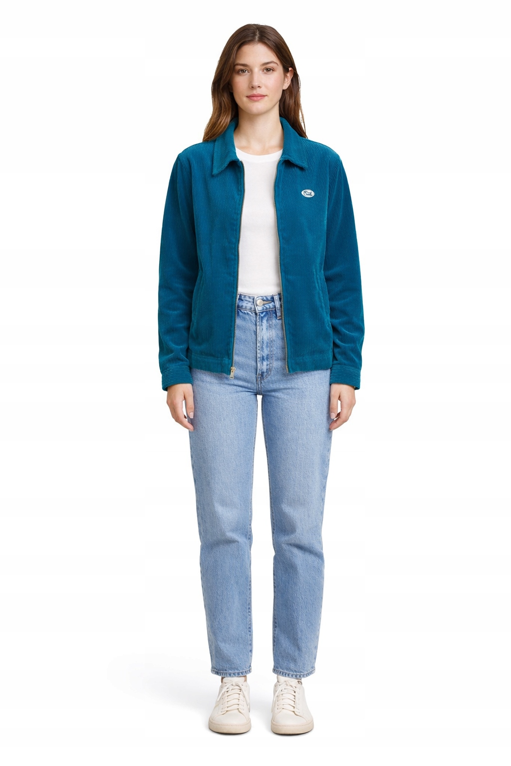 Brixton Modrá Šusťáková Bunda S Nášivkou L I4B