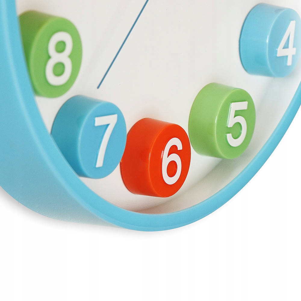 KOLOROWY DZIECIĘCY ZEGAR ŚCIENNY MPM E01.428 30 cm Bohater brak