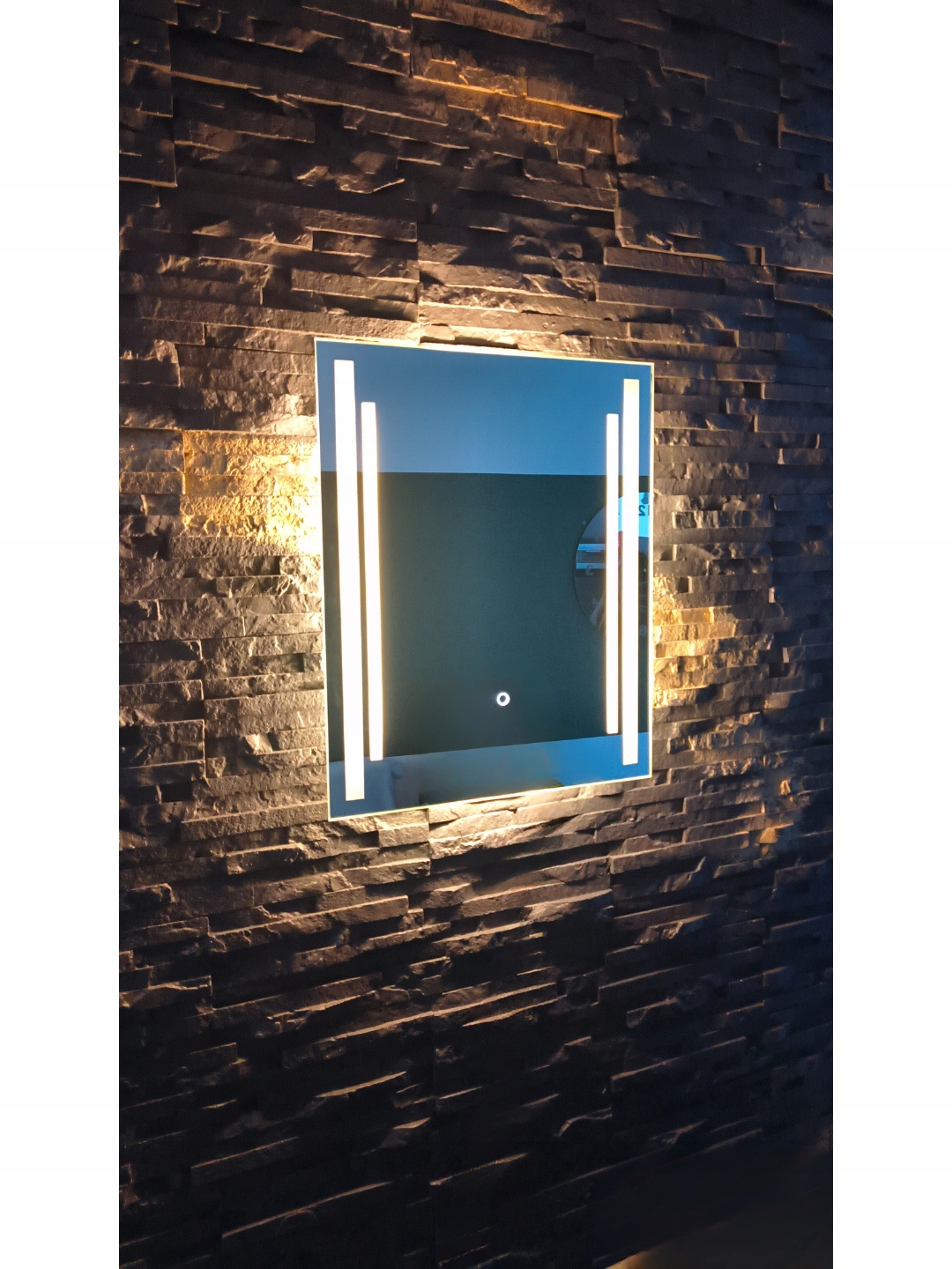 Zrcadlo Led 60 cm x 50 cm Dotyk Hotel, Byt, Kancelář