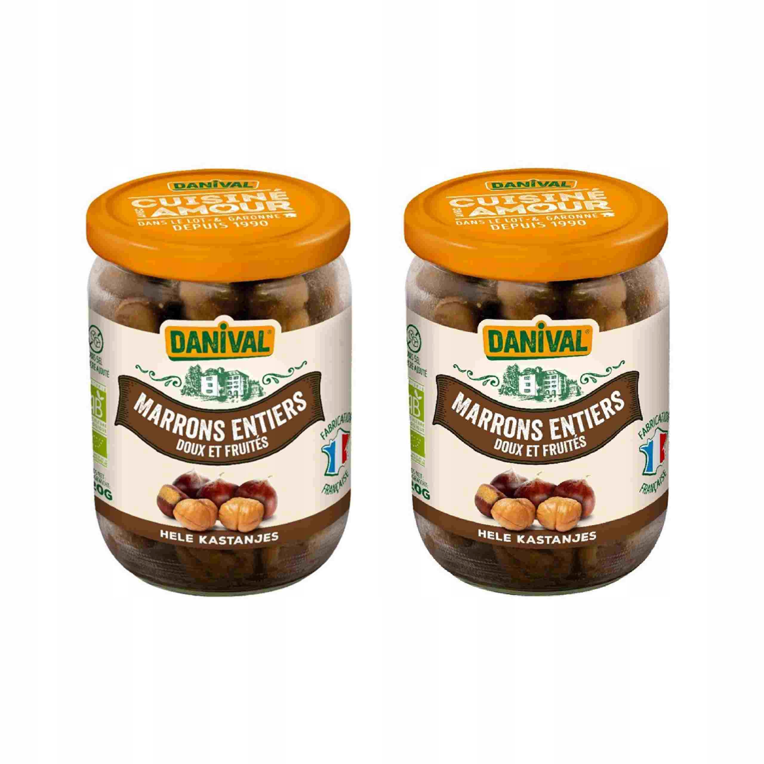 2x Kasztany Jadalne Całe (gotowane) Bio 320 g Danival