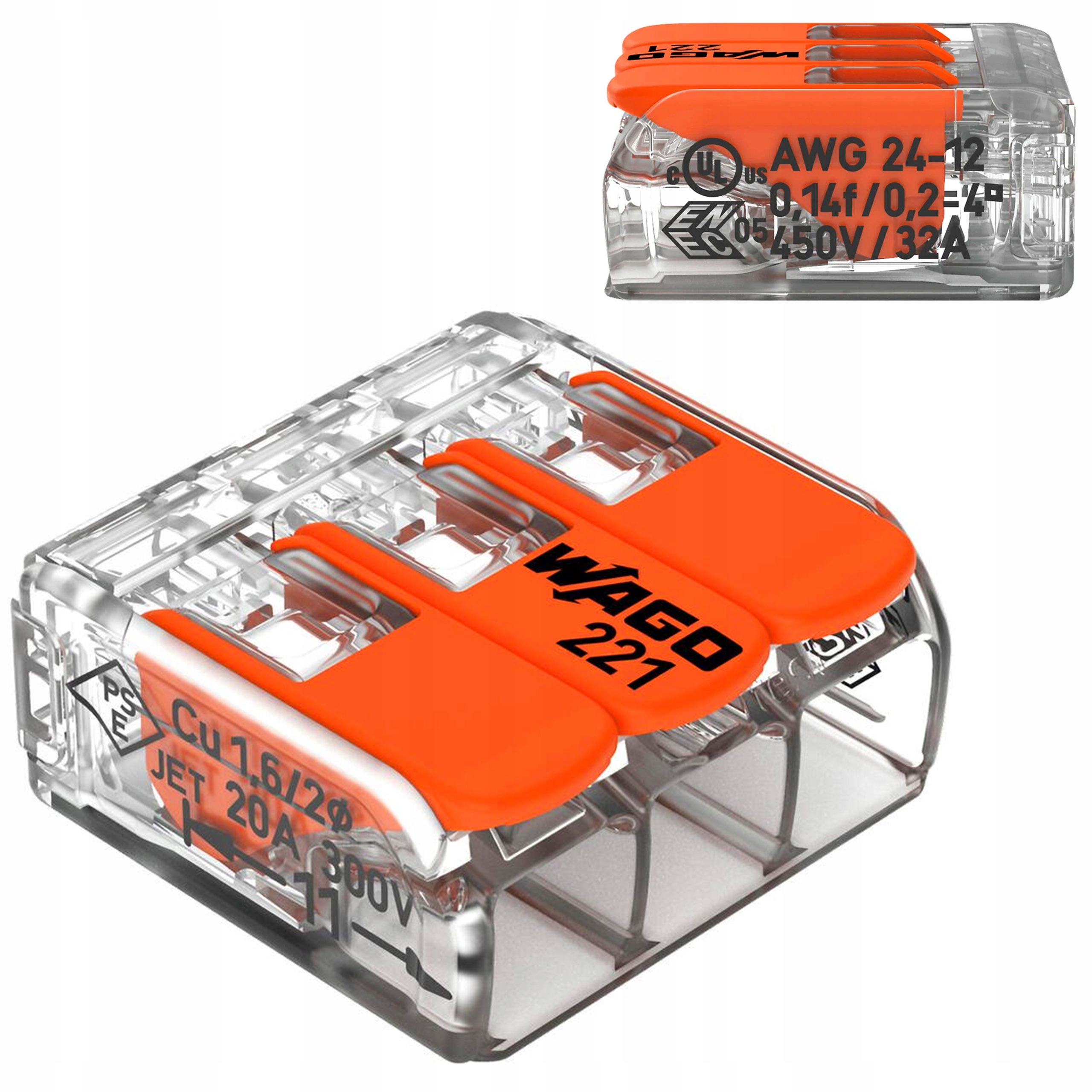 

Wago szybkozłączka Compact złączka 221-413 50 Szt