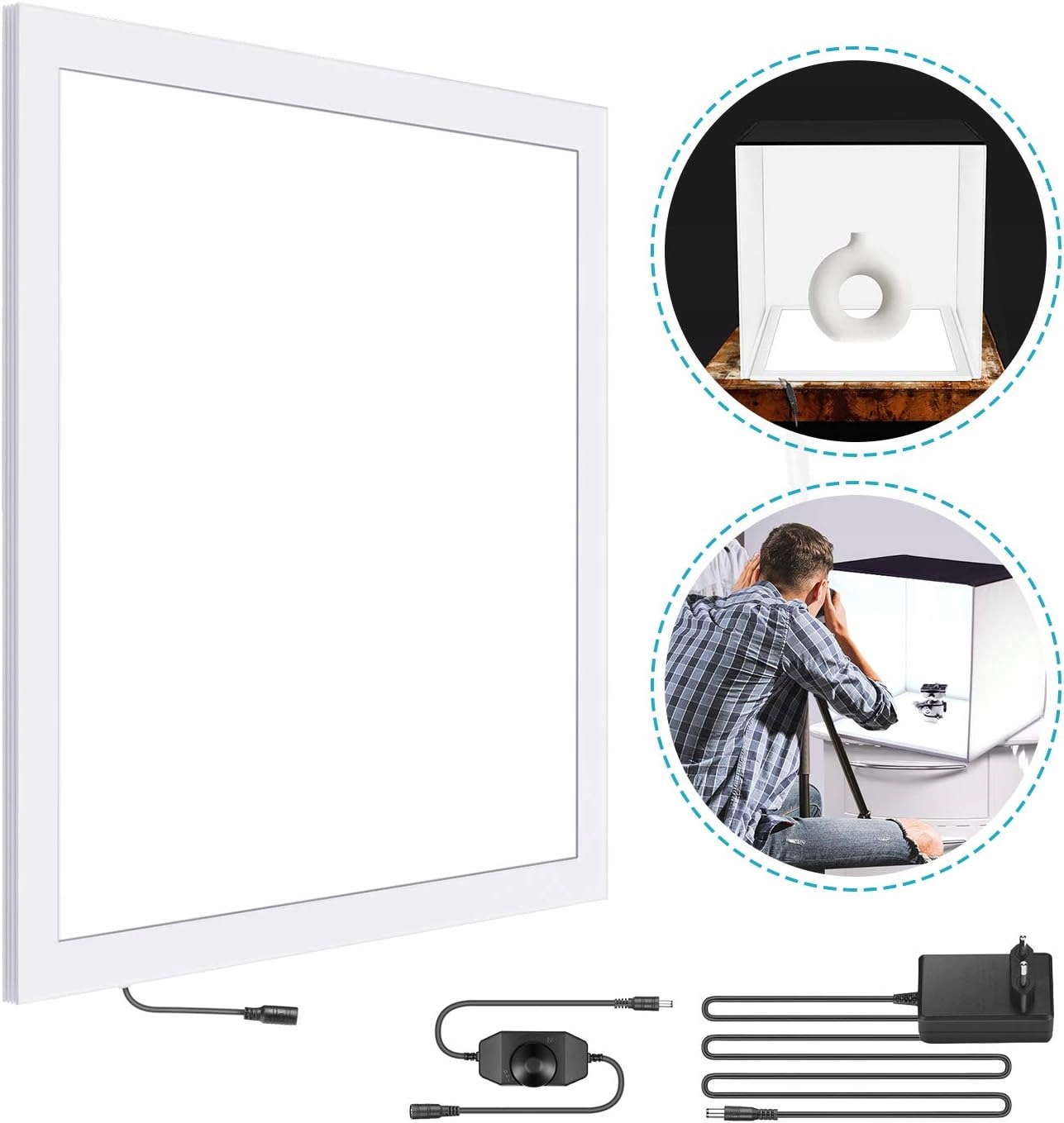 Led panel 38x38 cm 6500K stmívatelné nestíněné světlo pro fotografování výrobce