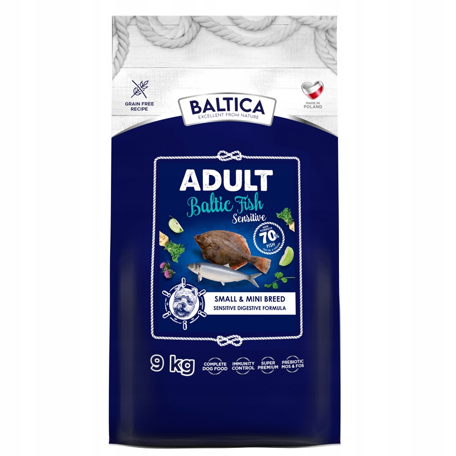 Levně Baltica Adult Sensitive Xs/s 9kg Suché Krmivo s baltskými rybami pro psy