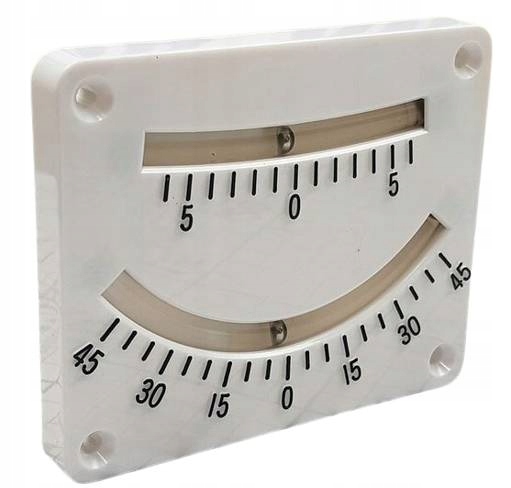 KLINOMETR PRZECHYŁOMIERZ JACHTOWY DWUSKALOWY BIAŁY 70086