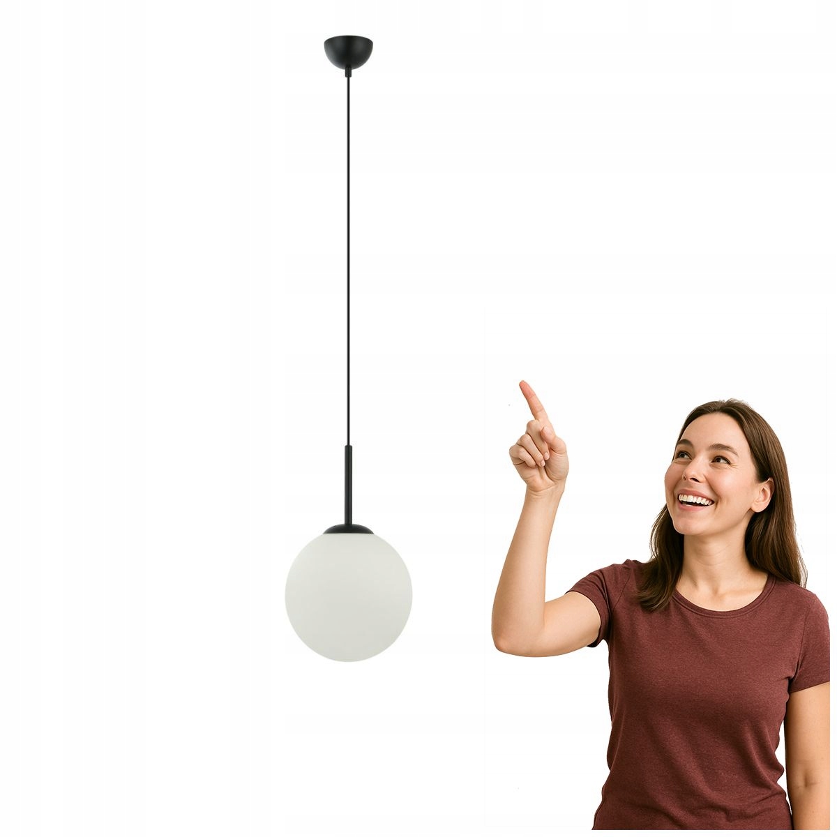 Závěsná lampa Deore PND-5578-1M-BK Italux
