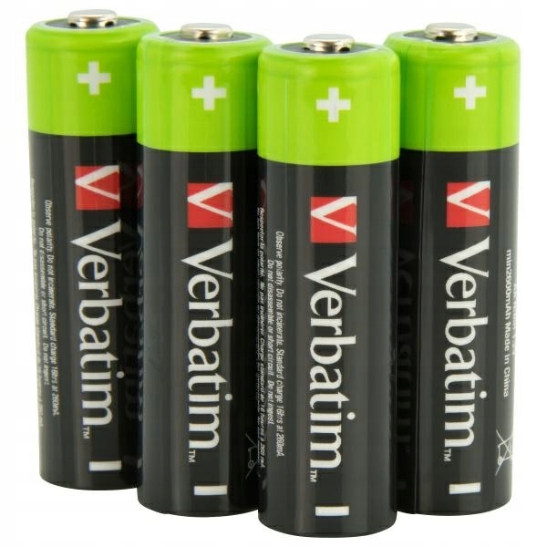 Verbatim Akumulator NiMH Aa 2500mAh Premium HR6 4szt czarny/ black 49