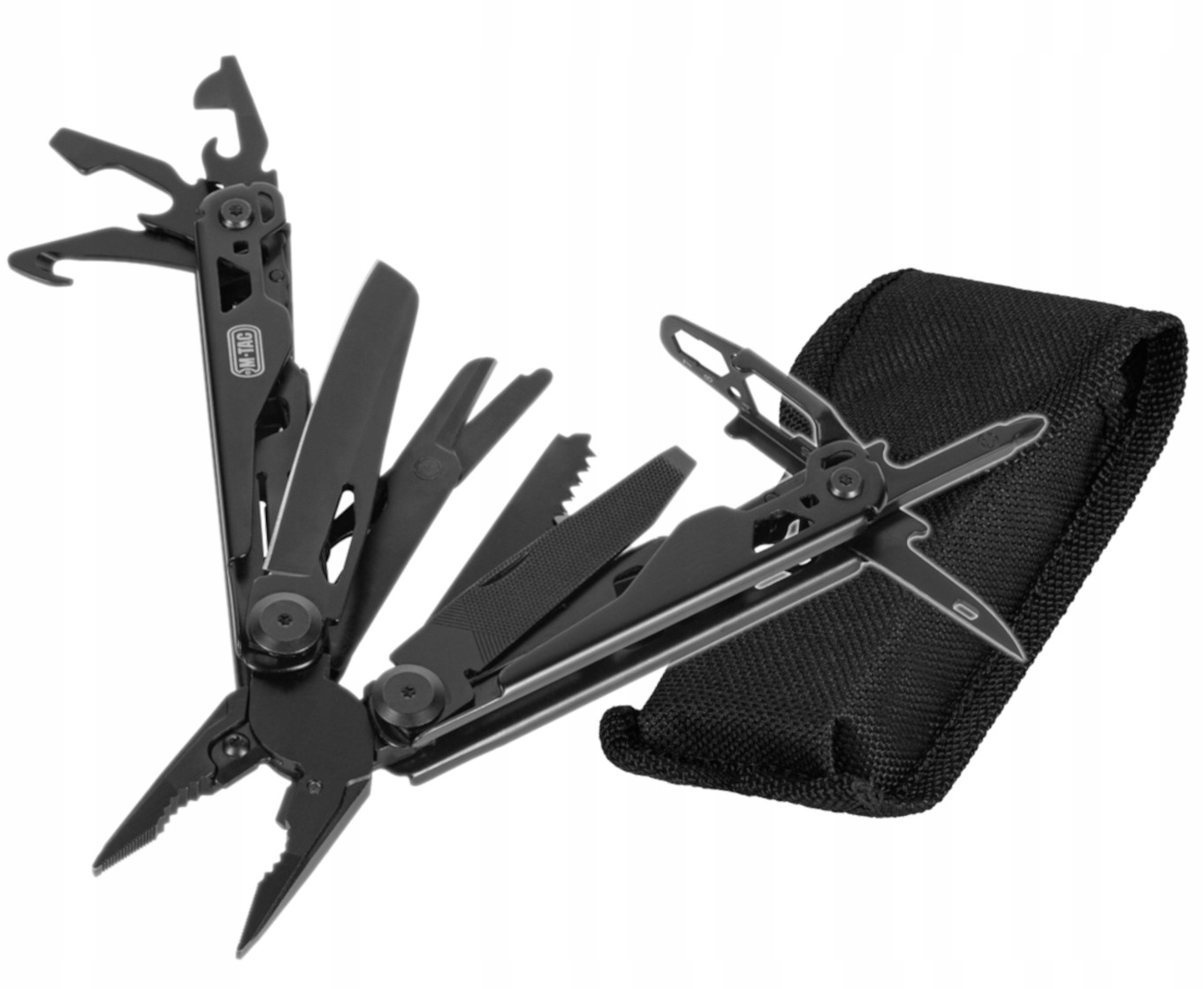 Multitool Narzędzie Wielofunkcyjne M-tac Type 9 11w1 Kabura Czarny Survival