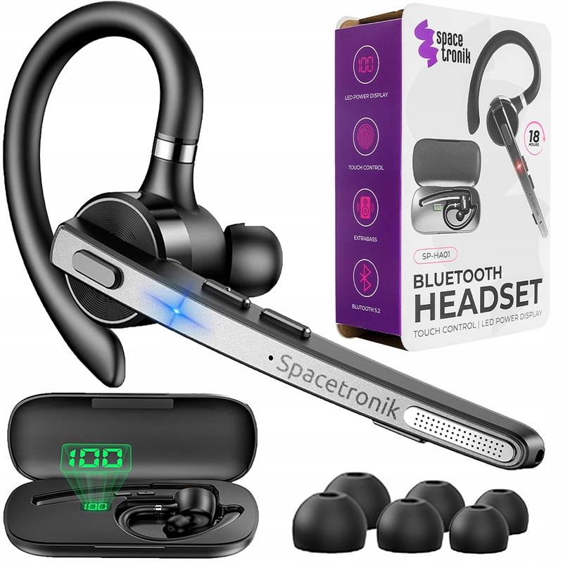 Bluetooth Sluchátko 5.2 QCC3020 Bezdrátová Sluchátka 15 Hodin Hovorů