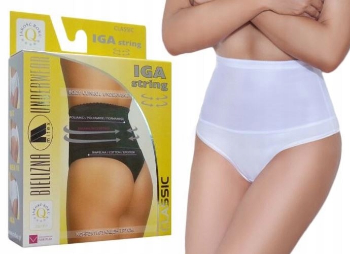 

figi modelujące Mitex Iga białe , bawełna , XL