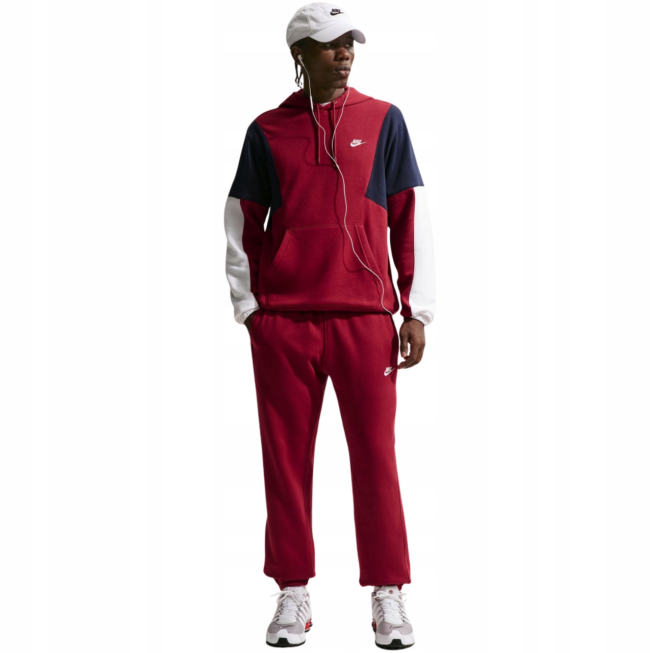 Teplákovka pánský Nike Sportswear Club bordový HV1165 613 2XL