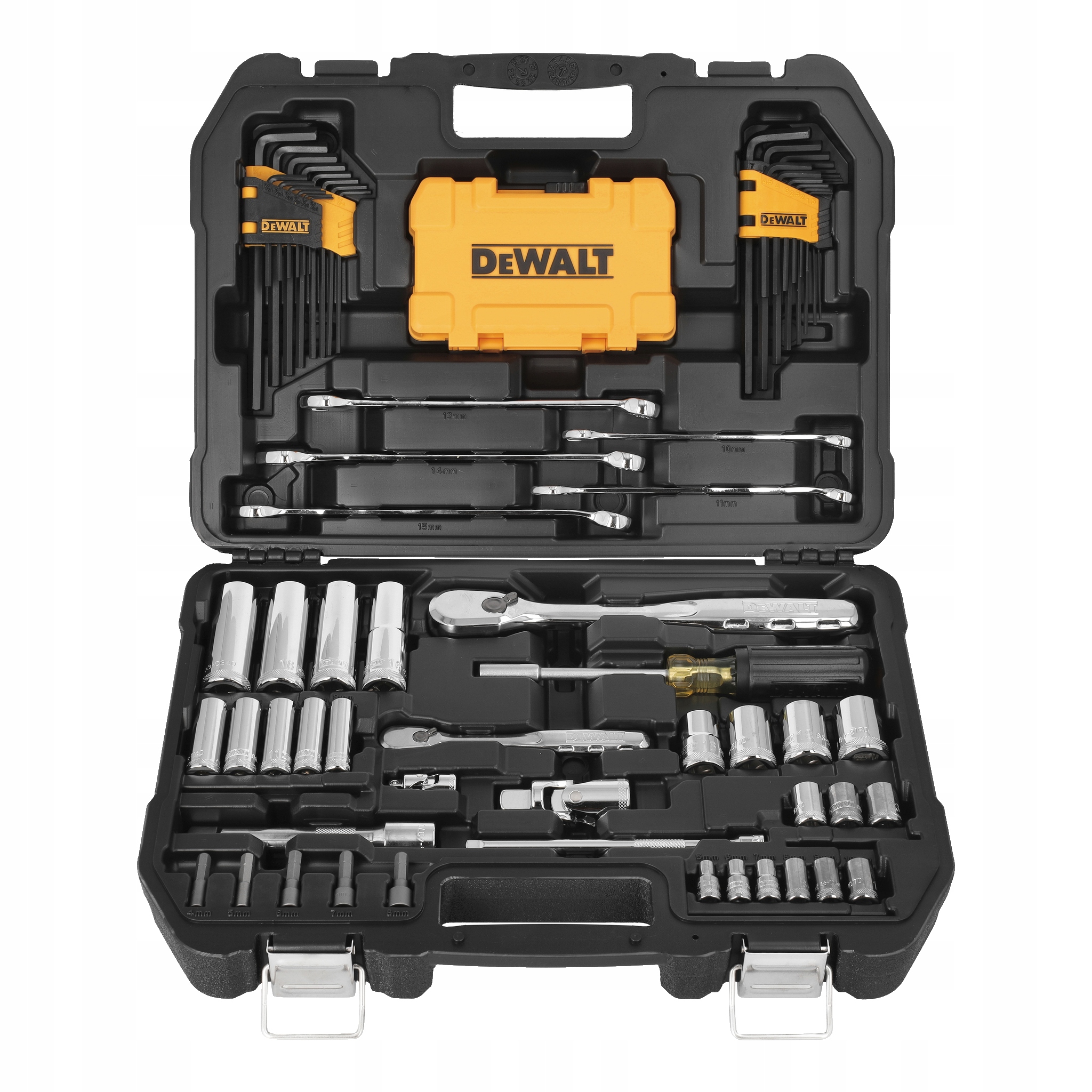 Zestaw kluczy nasadowych 89 elementów 1/4"-1/2" DeWalt