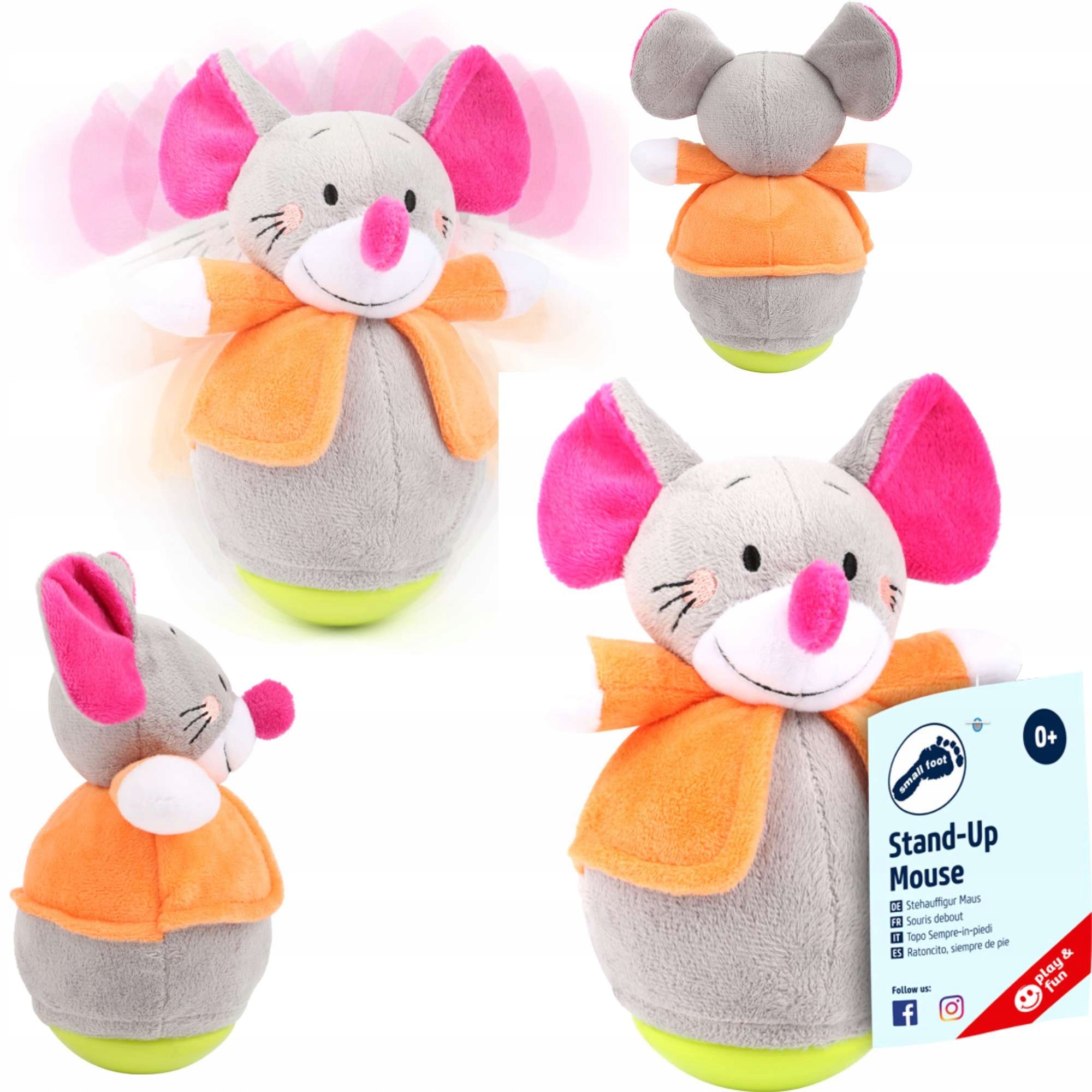 

Myszka Wańka Wstańka Zabawka Sensoryczna Dźwięk