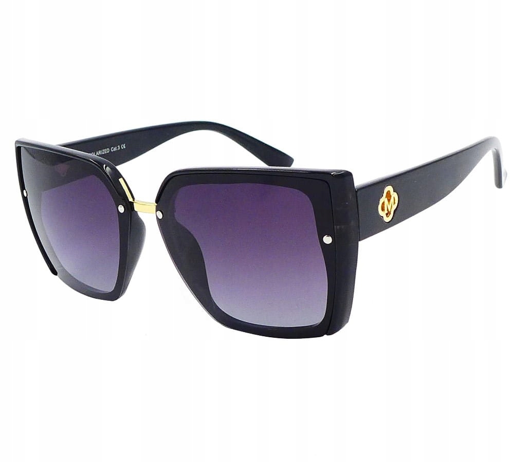 OKULARY POLARYZACYJNE DAMSKIE KWADRATOWE + ETUI