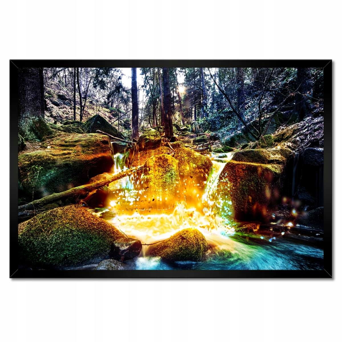 Plakáty v rámu 60x40 Horský vodopád Krajina