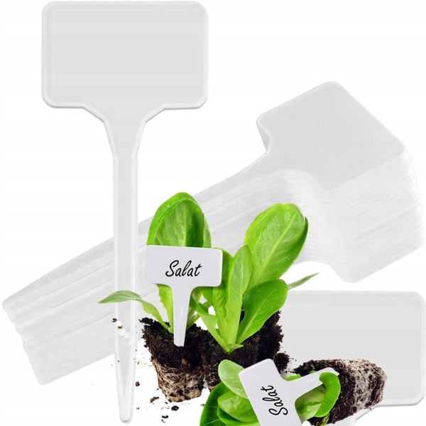 МАРКИРОВОЧНЫЕ ТАБЛИЧКИ ЭТИКЕТКИ ДЛЯ ОПИСАНИЯ РАСТЕНИЙ СЕМЯН РАССАДЫ 50ШТ / КОМПЛ.