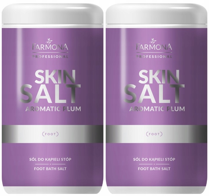 2 x Farmona Skin Salt Sůl do koupele na nohy 1250 g Poškozená hrubá kůže