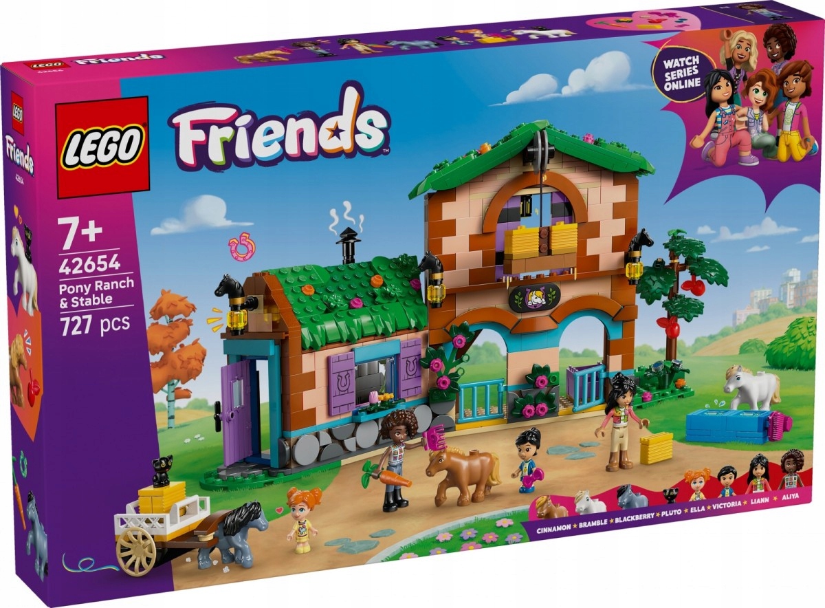 Lego stavebnice Friends 42654 Pony Ranch a stáj