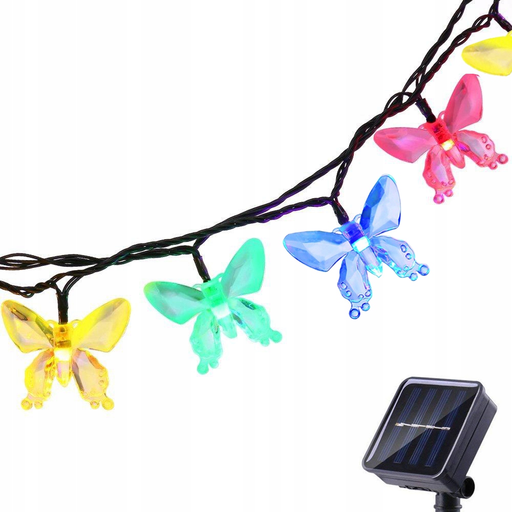 

30 Led 6.5 M Lampki Solarne Ogrodowe Żarówka Lampa