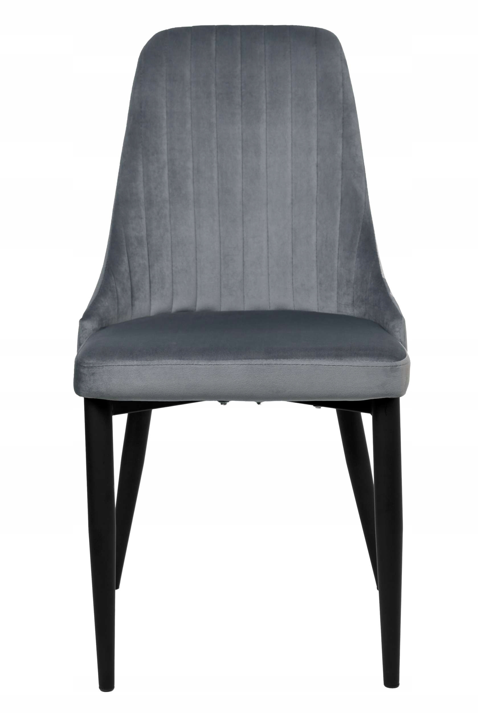 KRZESŁO TAPICEROWANE WELUROWE SKANDYNAWSKIE LOFT DO SALONU JADALNI GRAFIT Liczba krzeseł w zestawie 1