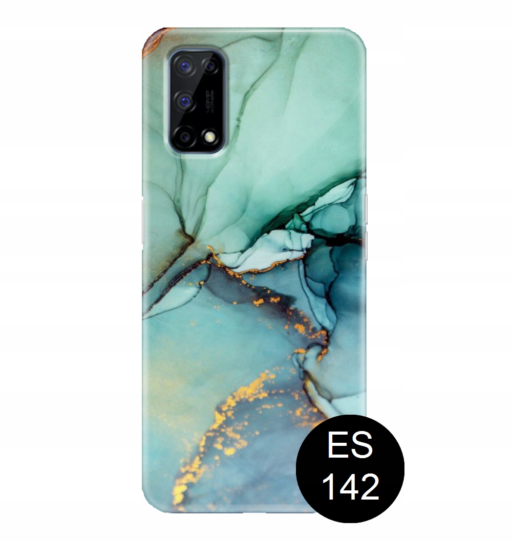 Etui case do Realme 7 5G guma + SZKŁO Dedykowany model Realme 7 5G